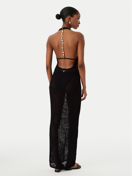 Guess Guess Rochie de plajă E6GK00 Z5371 Negru Slim Fit