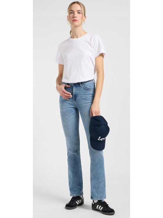 Lee Lee Jeansy Breese Boot Niebieski Bootcut Fit
