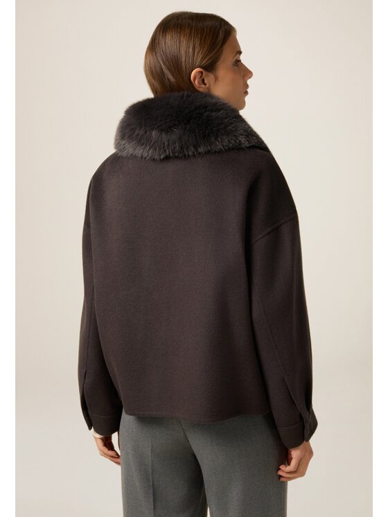 Oltre Oltre Cappotto 0096J000140N022 Marrone Boxy Fit