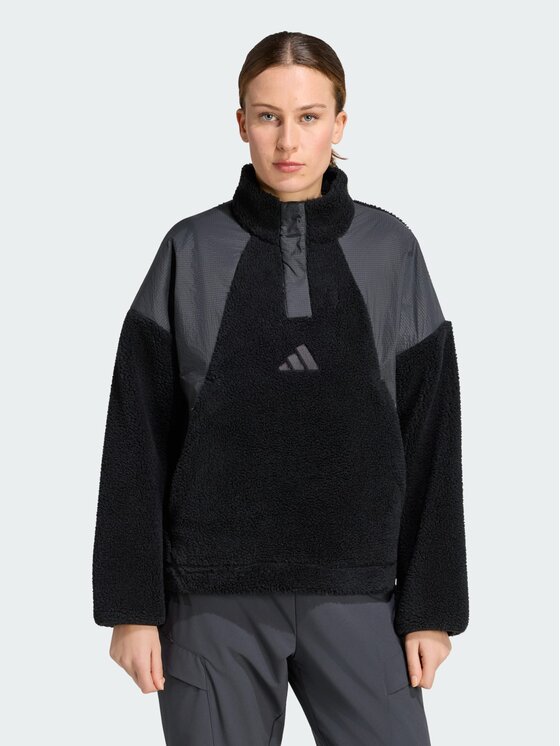 adidas adidas Bluza techniczna 169786 Czarny Loose Fit