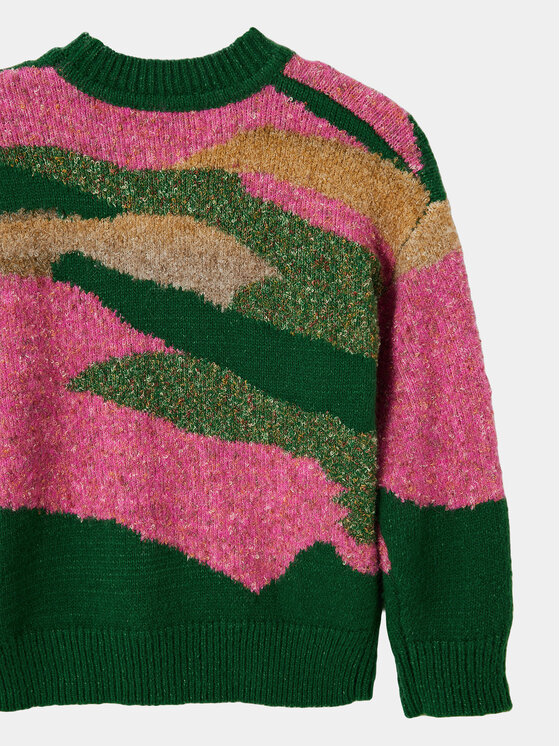 Desigual Desigual Sweter 23WGJF05 Kolorowy Regular Fit