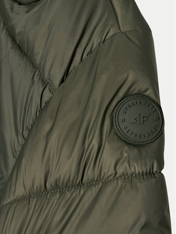 4F 4F Kurtka zimowa 4FJWAW24TDJAM463 Khaki Loose Fit