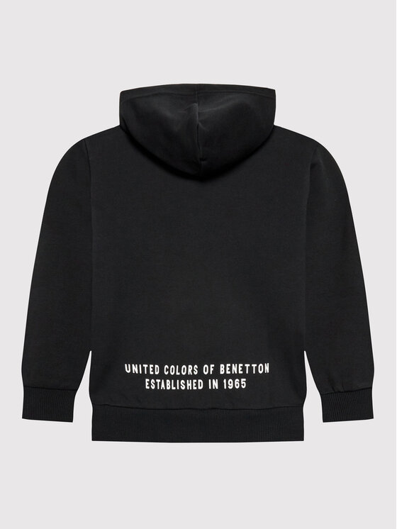 United Colors Of Benetton United Colors Of Benetton Majica dugih rukava 3J68C200V Crna Regular Fit