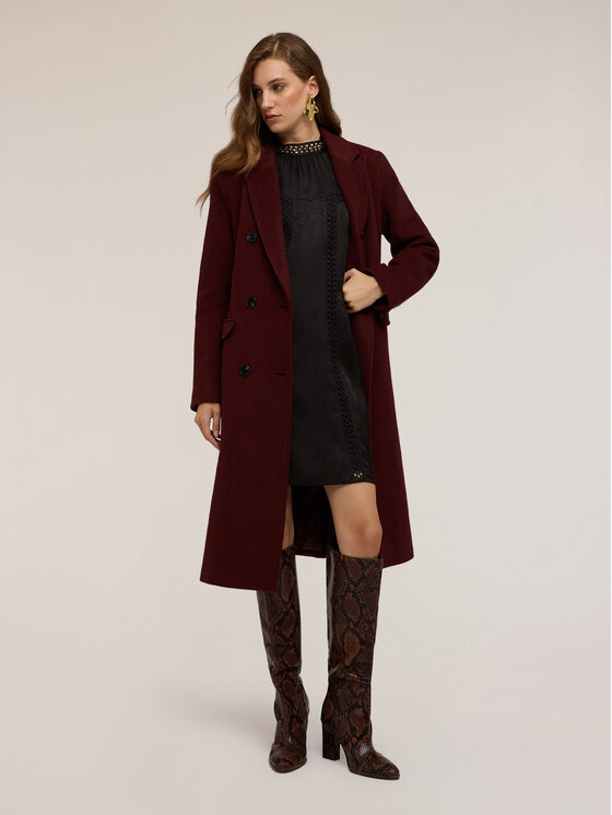 Motivi Motivi Cappotto invernale 0084Q000602N022 Marrone Regular Fit