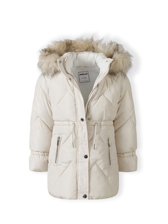 minoti minoti Kurtka zimowa 32COAT173 Kremowy Longline Fit