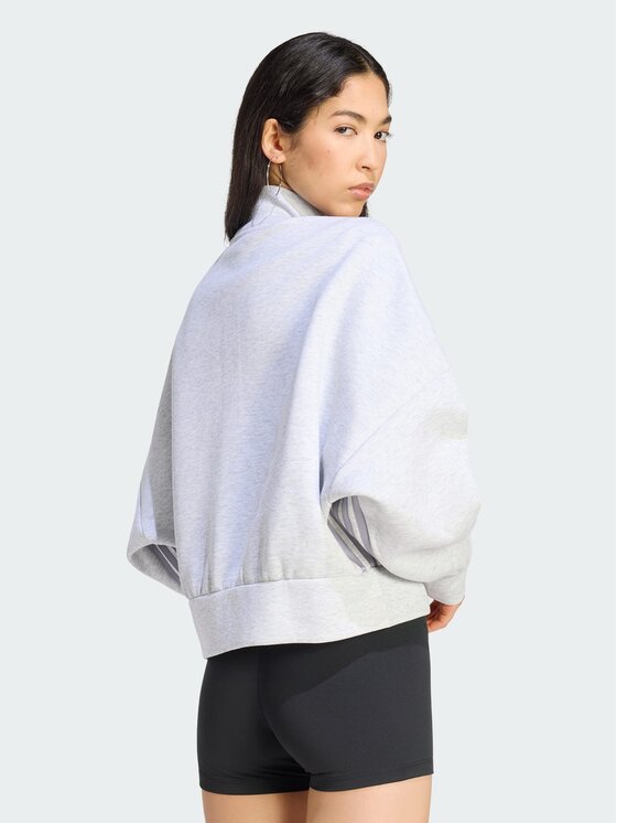 adidas adidas Світшот Spacer HY8037 Світло-сірий Oversize