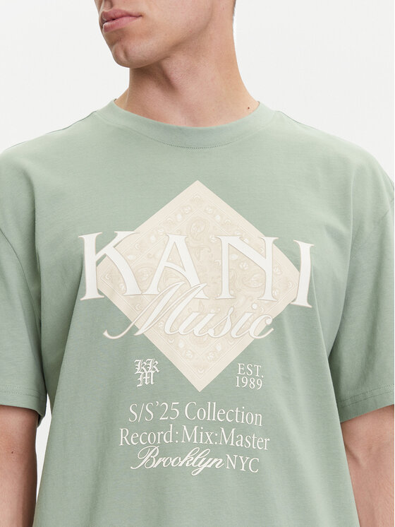 Karl Kani Karl Kani Majica PD00005357 Zelena Relaxed Fit
