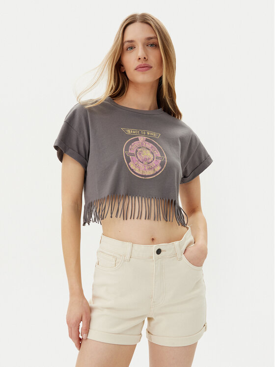 Noisy May Noisy May Tricou Gaby 27033386 Gri Regular Fit