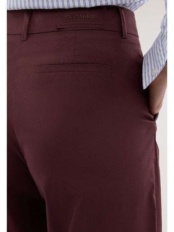 Trussardi Trussardi Pantaloni di tessuto P272A002362N046 Bordeaux Over Fit