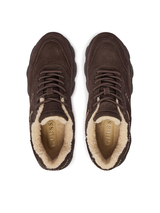 Guess Guess Tenisice FLFMI3 SUE12 Tamno smeđa
