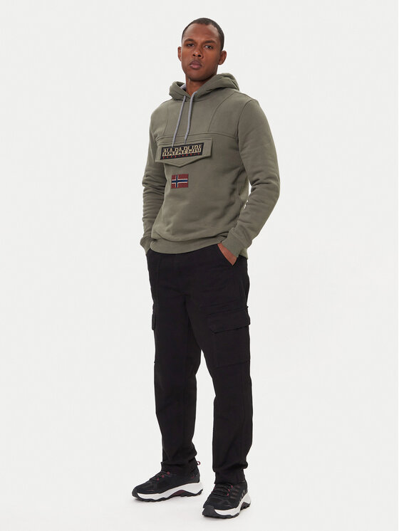 Napapijri Napapijri Суитшърт Burgee Wint 4 NP0A892T Зелен Regular Fit