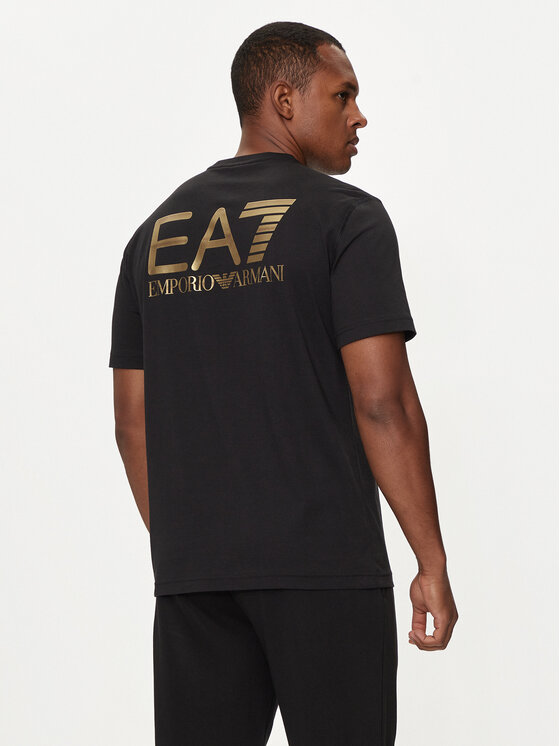 EA7 Emporio Armani EA7 Emporio Armani T-Shirt 6DPT06 PJFFZ 1200 Czarny Regular Fit