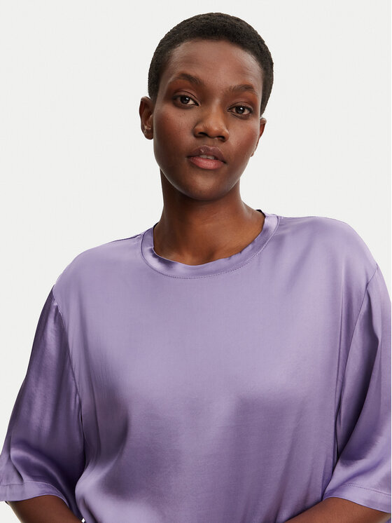 ViCOLO ViCOLO Μπλουζάκι TD0013 Μωβ Relaxed Fit