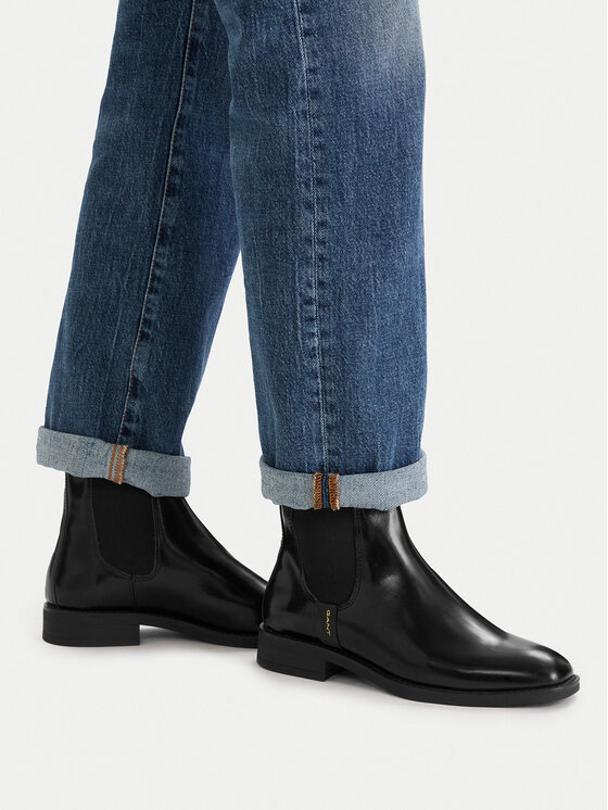 Gant Gant Kotníková obuv s elastickým prvkem 31551126 Černá