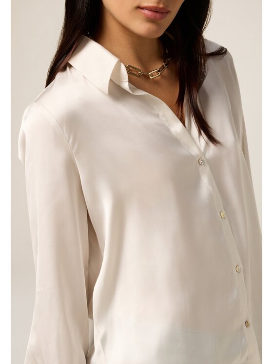 Oltre Oltre Koszula 5374R403016N011 Biały Regular Fit