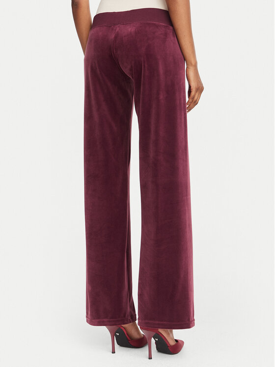 Juicy Couture Juicy Couture Jogginghose Old Gothic JCWBJ226334 Dunkelrot Regular Fit