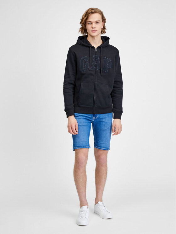 Gap Gap Суитшърт 499917-06 Черен Regular Fit