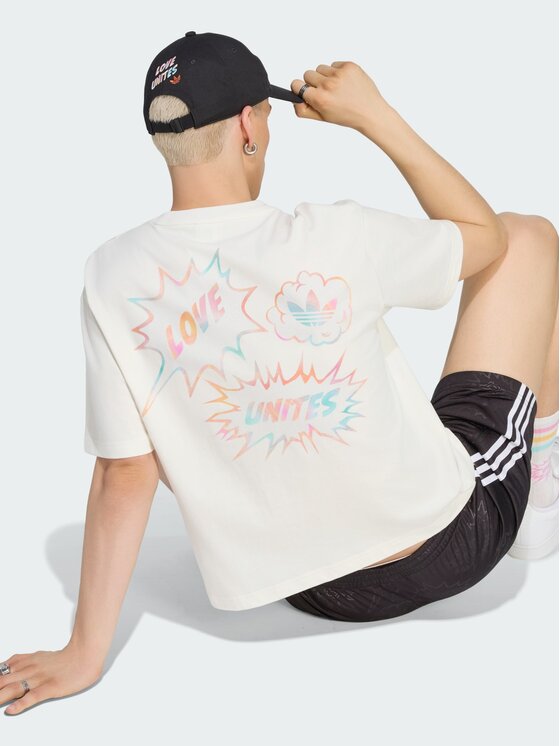 adidas adidas T-Shirt 164776 Biały Loose Fit