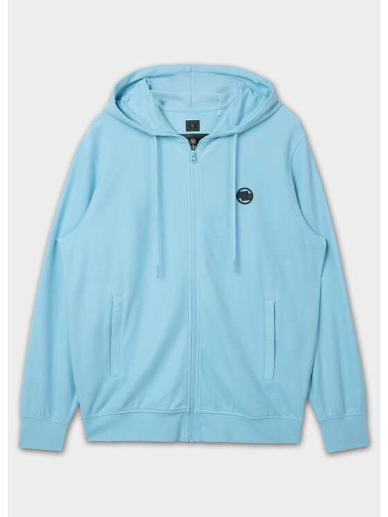 PITBULL PITBULL Bluza Bluza męska rozpinana z kapturem Pique Rockey XL Błękitny Regular Fit