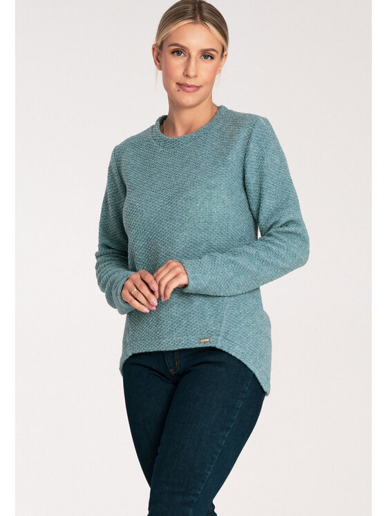 FIGL FIGL Sweter M1044 Zielony Classic Fit
