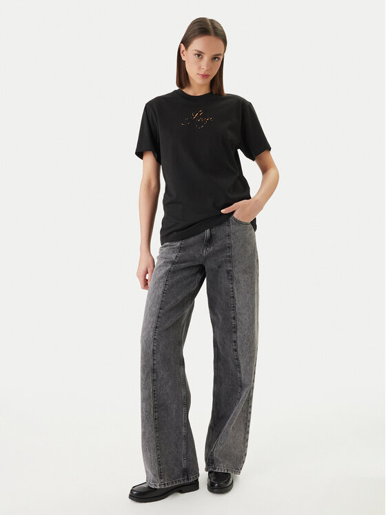 HUGO HUGO Футболка Vintage 50560566 Чорний Regular Fit