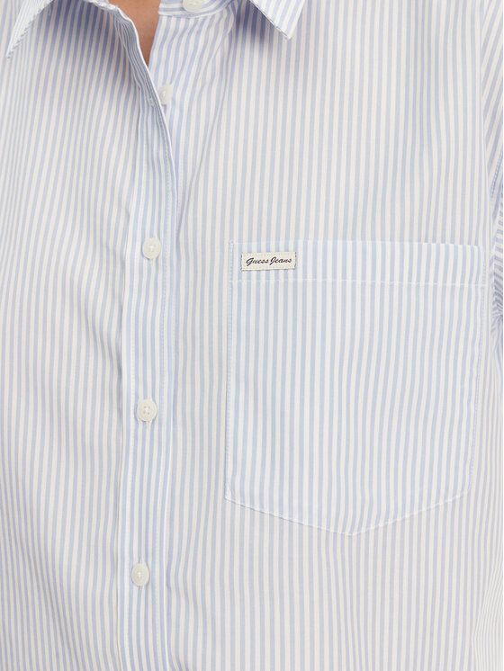 Guess Guess Košeľa W5GH98 WH7Q1 Modrá Regular Fit