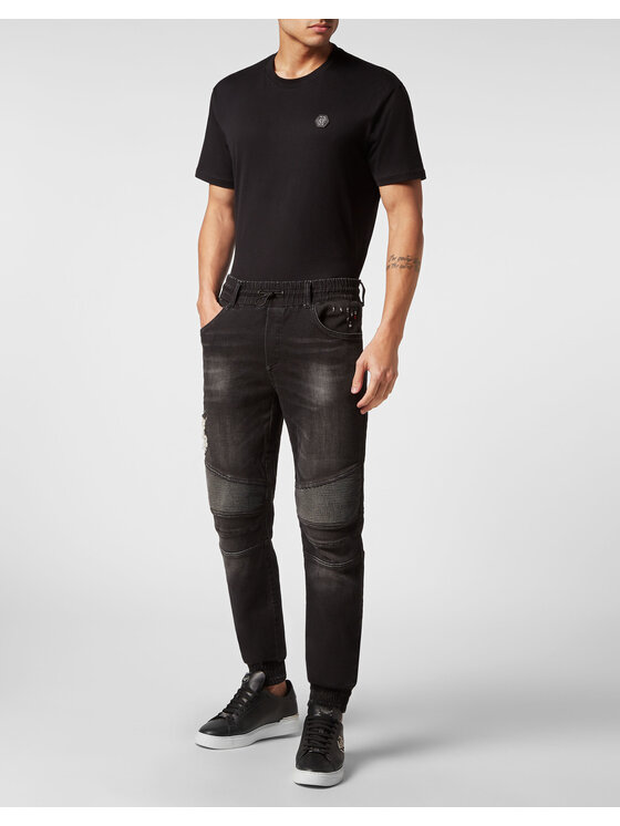 PHILIPP PLEIN PHILIPP PLEIN Džínsy 1371 Sivá Jegging Fit