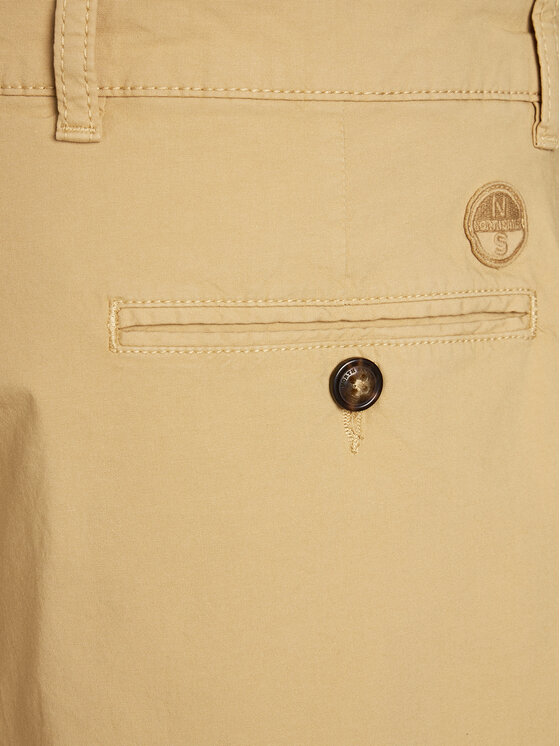 North Sails North Sails Pantaloncini di tessuto Freedom 673099 Beige Regular Fit