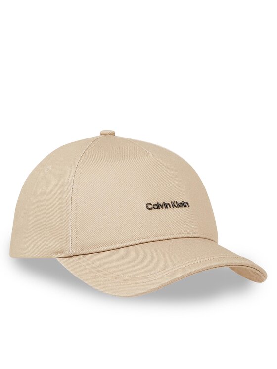 Calvin Klein Cepure ar nagu Metal Lettering Bb Cap K50K511999 Bēšs