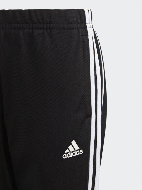 adidas adidas Анцуг Essentials 3-Stripes Shiny Tracksuit HR5906 Черен Slim Fit