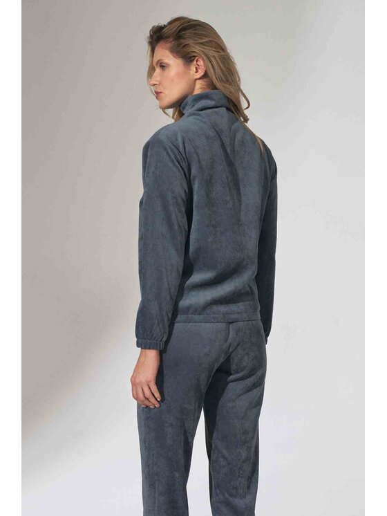FIGL FIGL Bluza M741 Niebieski Loose Fit