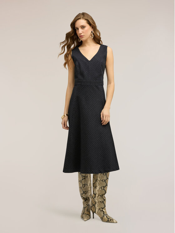 Motivi Motivi Vestito da giorno 7018Q003465N034 Blu Flared Fit