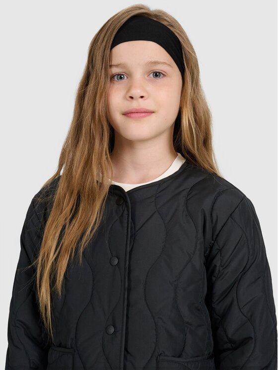 4F 4F Kurtka puchowa 4FJRAW25TDJAF0767-20S Czarny Oversize