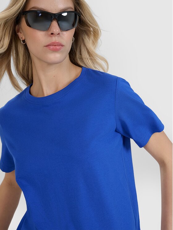 4F 4F Tričko 4FWSS25TTSHF2238-36S Modrá Oversize