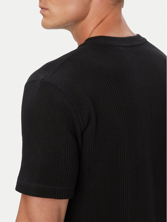 BOSS BOSS T-Shirt Structure 50540567 Czarny Regular Fit