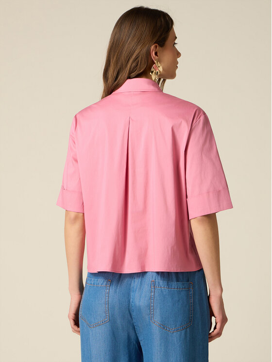 Oltre Oltre Camicia 5074R103205N006 Rosa Boxy Fit