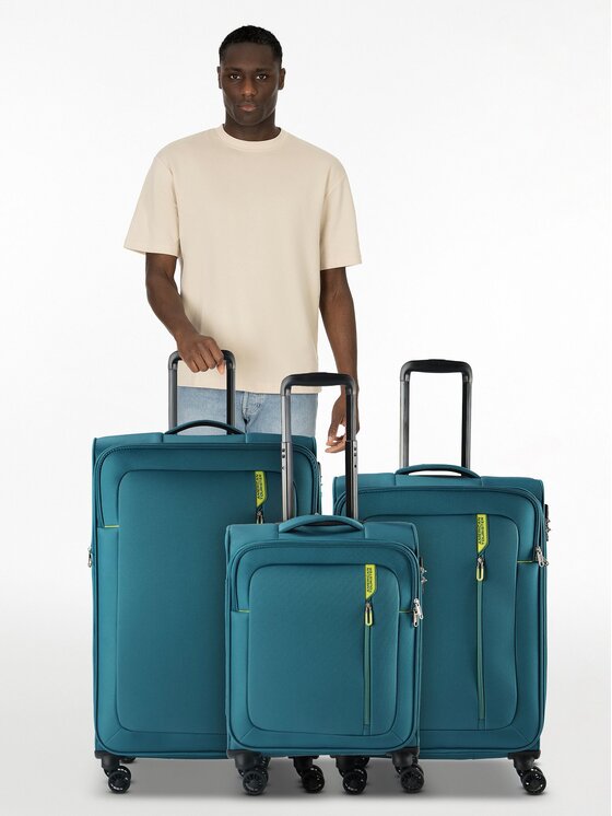 American Tourister American Tourister Komplet walizek 330310 Błękitny