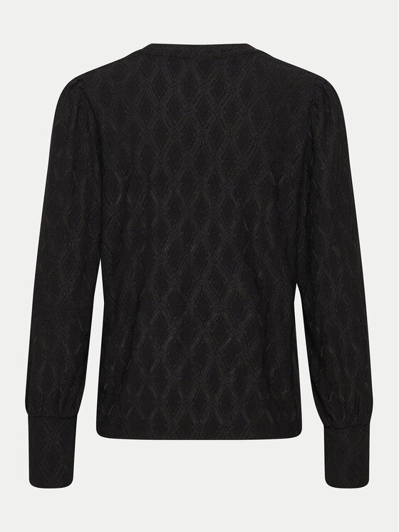 Kaffe Kaffe Blūze Tine 10509099 Melns Regular Fit
