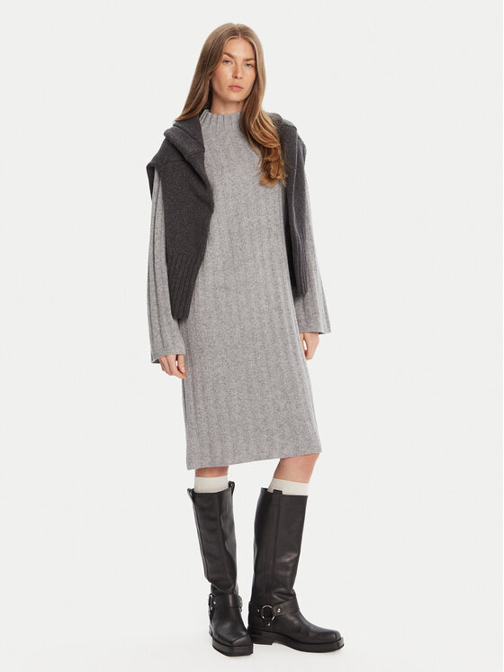 Barbour Barbour Sukienka dzianinowa Sophia LDR0939GY71 Szary Regular Fit