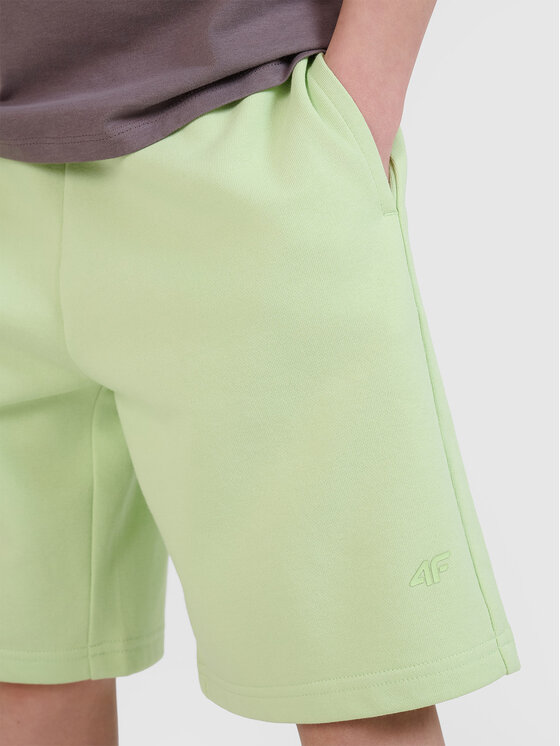 4F 4F Szorty sportowe TSHOM685 Zielony Oversize