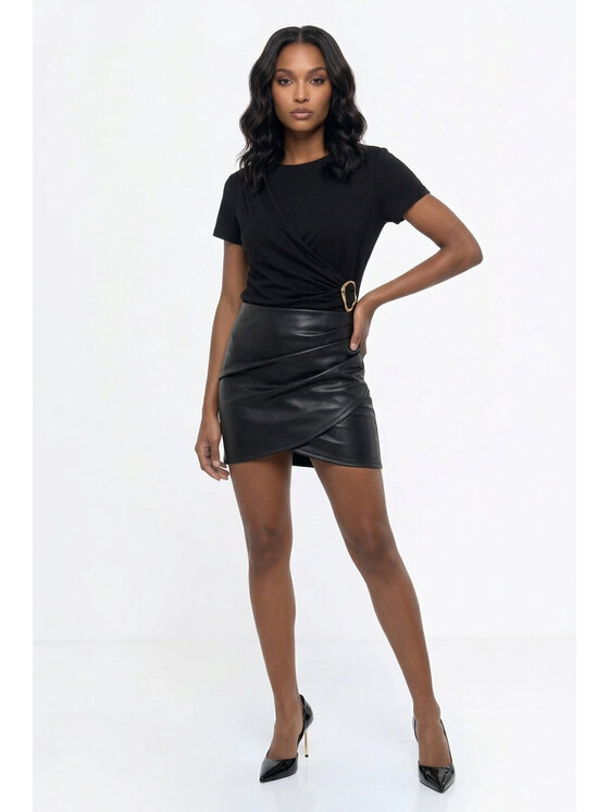 FIGL FIGL Halenka M1332 Černá Straight Fit