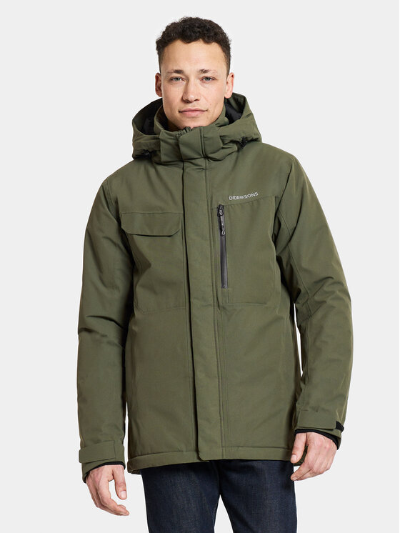 Didriksons Didriksons Žieminė striukė Stefan Usx Jkt 505041 Žalia Regular Fit