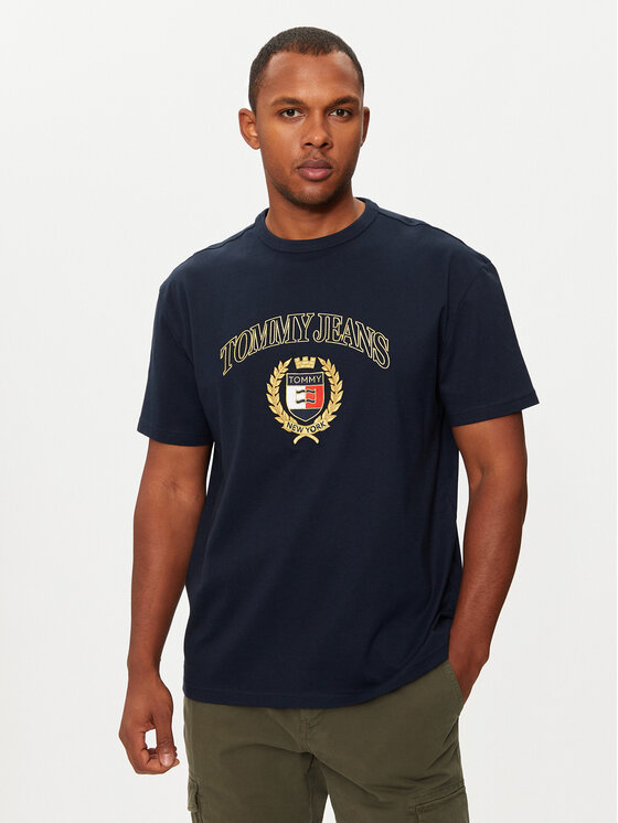 Tommy Jeans T-shirt DM0DM19690 Bleu marine Regular Fit