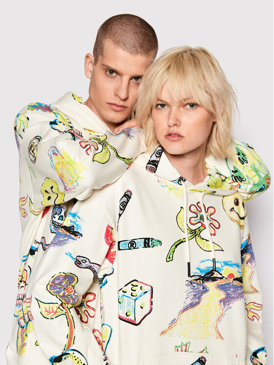 Market Market Džemperis Unisex SMILEY Market Coloring Book 397000382 Smėlio Relaxed Fit