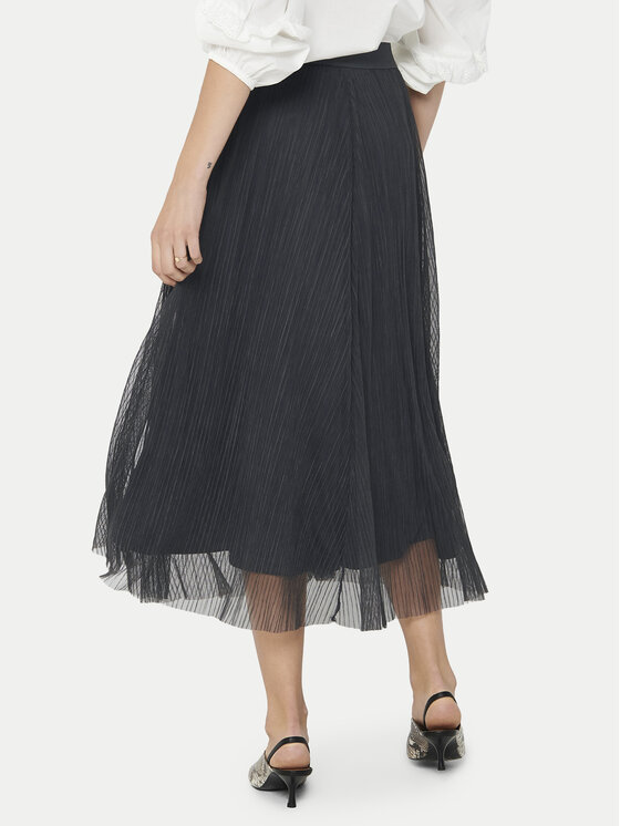 ONLY ONLY Midi szoknya Lavina 15214303 Szürke Regular Fit