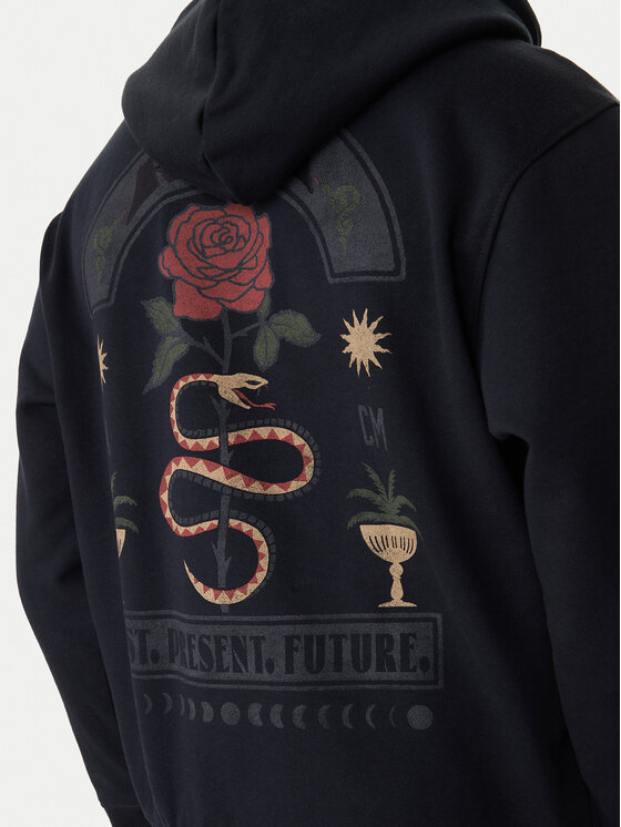 RVCA RVCA Bluză Roses Poster EVYSF00135 Negru Regular Fit