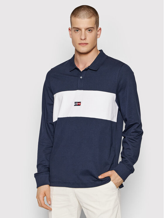 Tommy Jeans Polo Tiny DM0DM11597 Blu scuro Regular Fit • Modivo.it