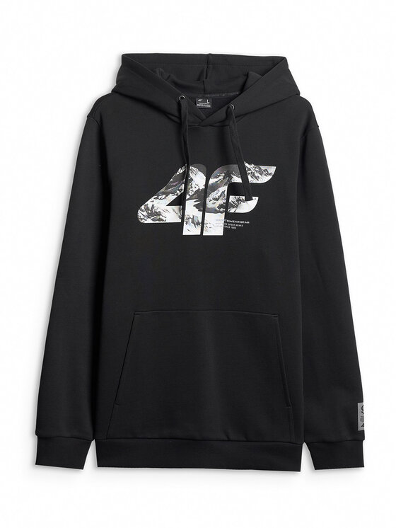 4F 4F Bluza APRES SKI Czarny Regular Fit