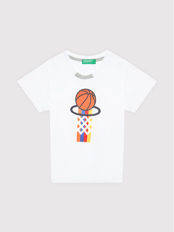 United Colors Of Benetton United Colors Of Benetton Tričko 3096C154U Biela Regular Fit