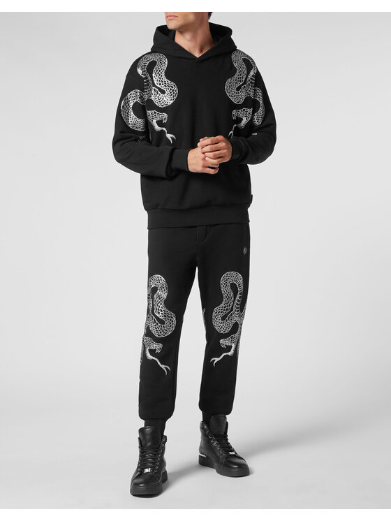 PHILIPP PLEIN PHILIPP PLEIN Mikina 22859 Čierna Regular Fit
